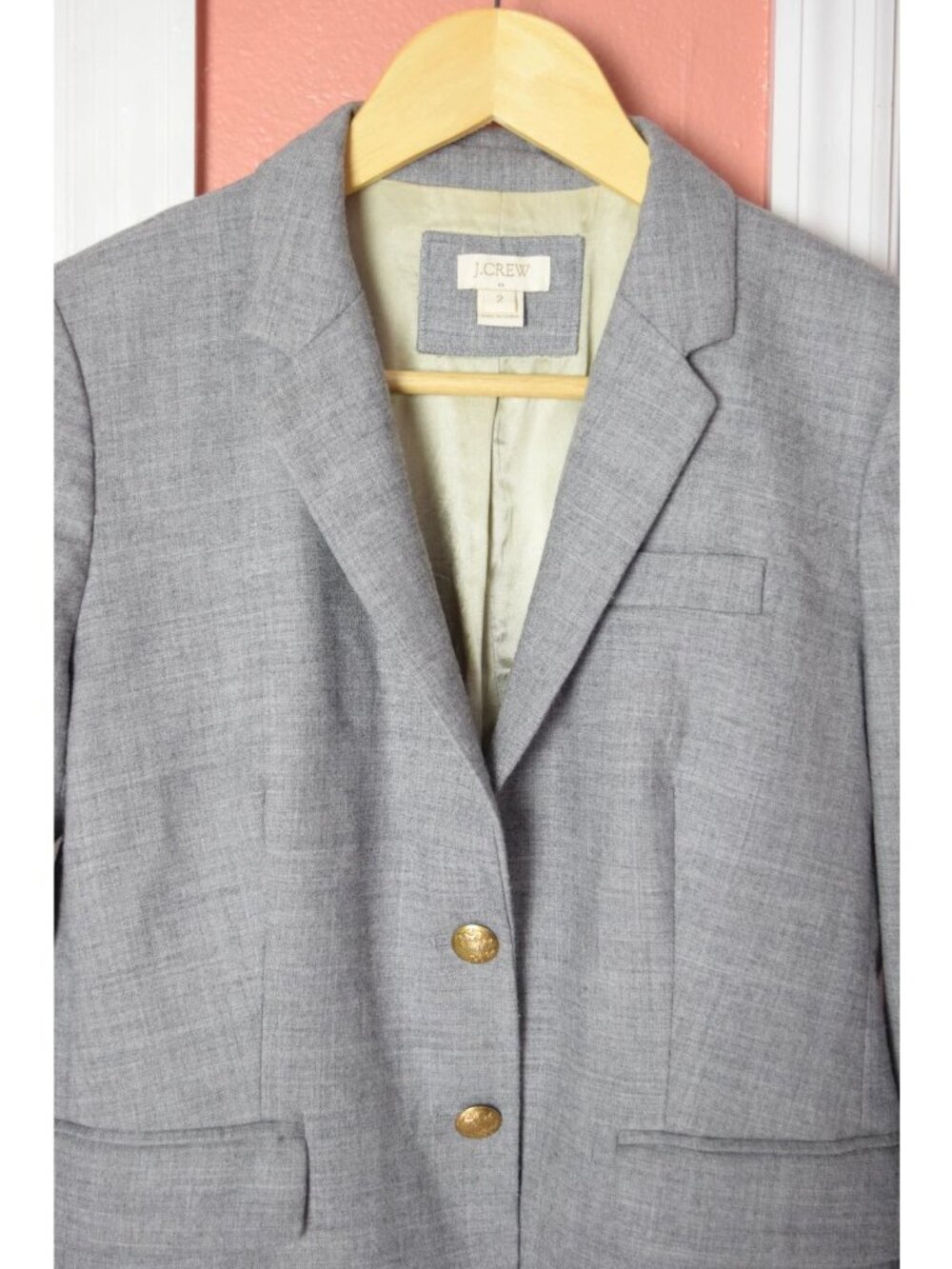 J. CREW CLASSIC SCHOOLBOY SINGLE BREASTED BLAZER JACKET - Picture 3 of 11